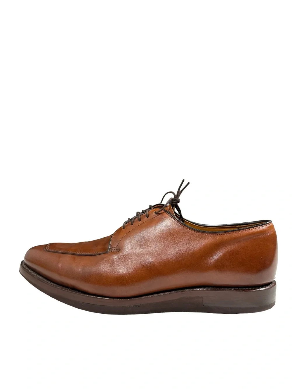 Allen Edmonds Delray Brown Leather Split Toe Derby Dress Shoes Mens 10.5 D USA